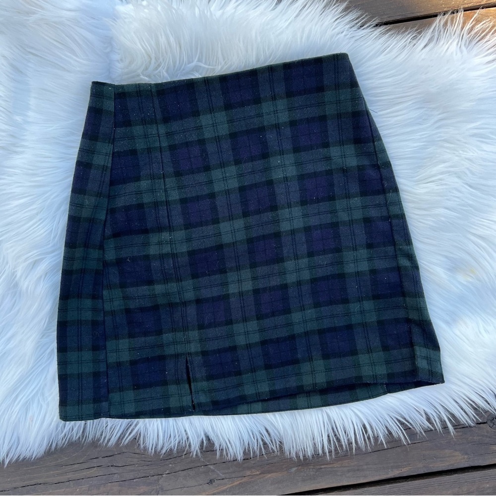Brandy Melville Plaid Mini Skirt